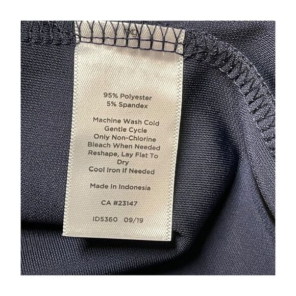 Talbots Cardigan Top Women's 1X Plus Navy Blue 3/4 Sleeve Open Front Classic - Picture 3 of 7